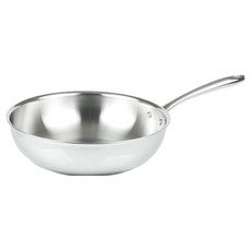 HANIL STAINLESS STEEL All Five電磁爐適用單柄不鏽鋼深炒鍋, 1개