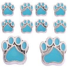 물건파는남자 DIY 고양이 발톱 대구멍 비즈 팔찌/목걸이용, 스카이블루, 10개