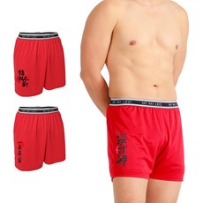 MI MI LEO 男性吸排招財紅內褲3件組 台灣製