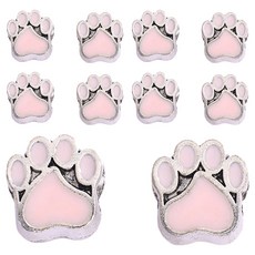 물건파는남자 DIY 고양이 발톱 대구멍 비즈 팔찌/목걸이용, 핑크, 10개