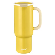 모슈 팝업 스트로우 텀블러, 옐로우, 820ml, 1개