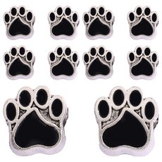 물건파는남자 DIY 고양이 발톱 대구멍 비즈 팔찌/목걸이용, 블랙, 10개