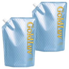GoldLuv 衣物柔軟精 茉莉藍 補充包, 2個, 2.3L