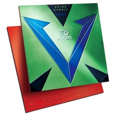 XIOM VEGA EUROPE HYBRID 桌球膠皮, 紅色 MAX, 1個