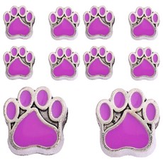 물건파는남자 DIY 고양이 발톱 대구멍 비즈 팔찌/목걸이용, 퍼플, 10개