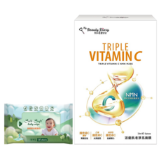 my Beauty Diary 我的美麗日記 活能抗老淨亮面膜 + 南六嬰兒濕巾, 1組