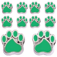 물건파는남자 DIY 고양이 발톱 대구멍 비즈 팔찌/목걸이용, 그린, 10개