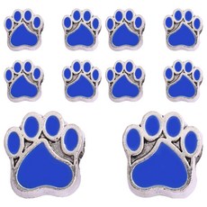 물건파는남자 DIY 고양이 발톱 대구멍 비즈 팔찌/목걸이용, 블루, 10개