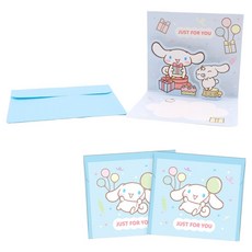 산리오 캐릭터 입체 메시지 카드 3p + 봉투 3p 세트, 시나모롤, 1세트