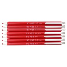 (주)위드나 노크식 채점펜 빨강 81-0018, 7개, 1색