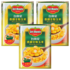 Del Monte 香甜全粒玉米, 190g, 3個