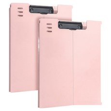 동아피엠에스 모하코 신개념 스텐드형 덮개형 클립보드, 핑크, 2개