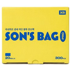 쏜쓰백 강아지 냄새차단 PRO 배변봉투 XS, 네이비, 1개, 300개입 네이비, 1개, 300개입