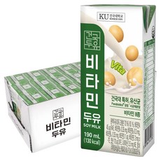 건국유업 비타민 두유, 190ml, 24개