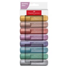 FABER-CASTELL 輝柏 金屬色螢光筆8色組, 混合色, 1套