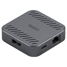 Coms 6合1 MagSafe USB C 超小型多功能集線器 10Gbps PD 100W HDMI 4K60Hz LAN 1Gbps 音訊 CT005