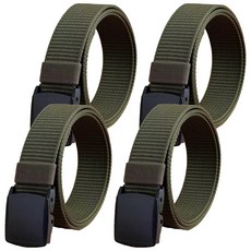 코레시스 심플 아웃도어 밀리터리 벨트, 카키, 4개