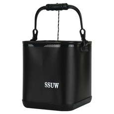 굄스 낚시 접이식 두레박, 블랙