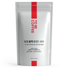 맥널티커피 다크 블랙 원두 블렌드 원두, 1kg, 홀빈(분쇄안함), 1개
