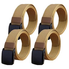 코레시스 심플 아웃도어 밀리터리 벨트, 베이지, 4개