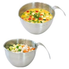 스텐비 앳홈 스텐 미니 손잡이 믹싱볼 세트 A, 1세트, 믹싱볼 300 + 믹싱볼 500ml
