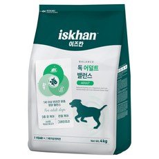 이즈칸 독 어덜트 밸런스 사료, 4kg, 1개, 관절+장건강
