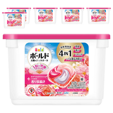 (箱售) Bold 日本原裝進口 新四合一洗衣膠囊 奢華花香, 6個, 14個裝