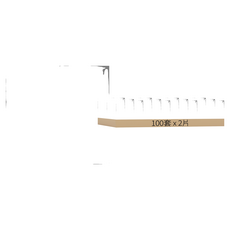 鈺喜 滅菌紗布塊 2 x 2吋 8P, 100套, 2片