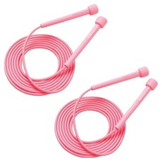 맥스펙 꼬임방지 PVC 줄넘기, 핑크, 2개
