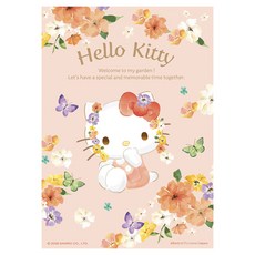 HUNDRED PICTURES 百耘圖 花漾系列拼圖 HP0108-306 257 x 182mm, Hello Kitty 暖紅澄花, 1個, 108片