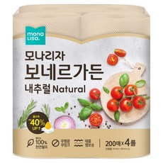 모나리자 보네르가든 내추럴 키친타올, 4개, 200매