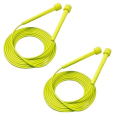 맥스펙 꼬임방지 PVC 줄넘기, 레몬 옐로우, 2개