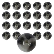 물건파는남자 고양이눈 레진 라운드 DIY 팔찌재료 비즈 12mm(2.3mm) 20p, 블랙, 1개