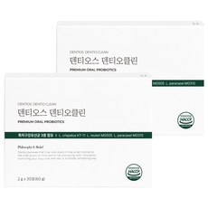 덴티오스 덴티오클린 구강유산균, 30포, 2개