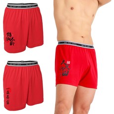 MI MI LEO 男性吸排招財紅內褲3件組 台灣製