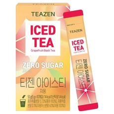 티젠 제로슈가 아이스티 자몽, 5g, 1개, 10개입