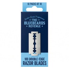 THE BLUEBEARDS REVENGE 藍鬍子 雙面刮鬍刀片, 1套, 100個裝
