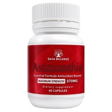 Gene BALANCE 首池蝦紅素 370mg, 1套, 60顆