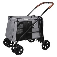 JoPet HB01 大空間寵物手推車, 亞麻灰, 1個
