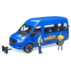 브루더 벤츠 투어차량 + 피규어 2종 세트 BR02670, 혼합색상, 1세트