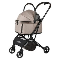 JoPet 三折分離寵物推車 HC01, 拿鐵棕, 1個