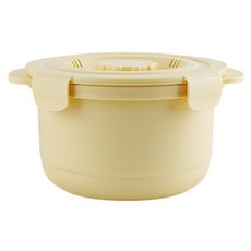 칼로쿡 전자레인지 저당질 밥솥 대형 6인용, 2.3L, 버터옐로우, 1개
