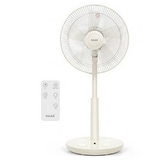 한경희생활과학 초미세풍 발터치 리모컨 선풍기, HAAN-HDC230(크림화이트)