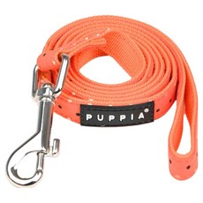 퍼피아 반려동물 네온 도트 리드줄, 오렌지, 1개