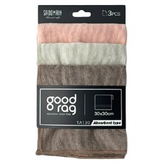 SADOMAIN 仙德曼 歐式生活優纖抹布 吸水抹布 粉色 3件組 TA130, 1套
