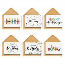 보미프 생일 감사카드 6종 + 봉투 세트, 일반, 1세트