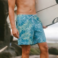 QUIKSILVER 男款 Waterman 系列圖案衝浪褲 17 QE21BS018BPN
