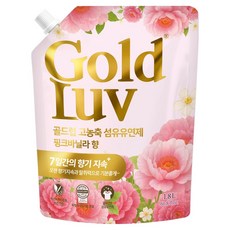 골드럽 고농축 섬유유연제 핑크바닐라 리필, 1.8L, 1개입, 1개