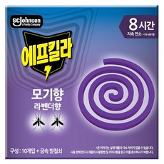 에프킬라 모기향 라벤다향 10p, 136g, 1개