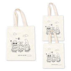유니아트 캔버스 가방 꾸미기, 지구사랑3, 3개